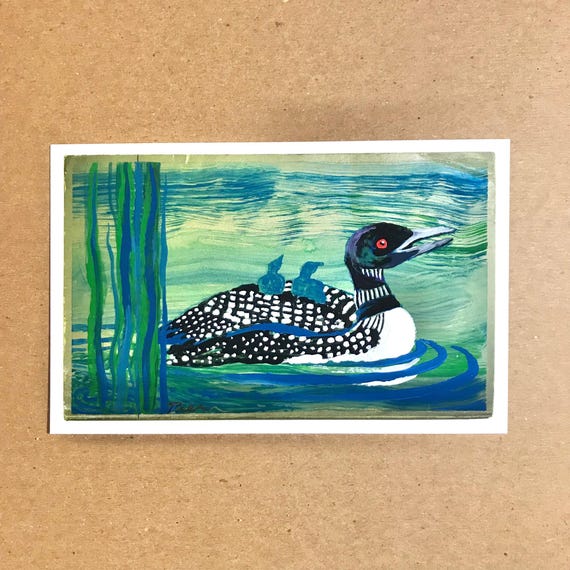 Sightseers Painting, Original Art, 4x6 Postcard