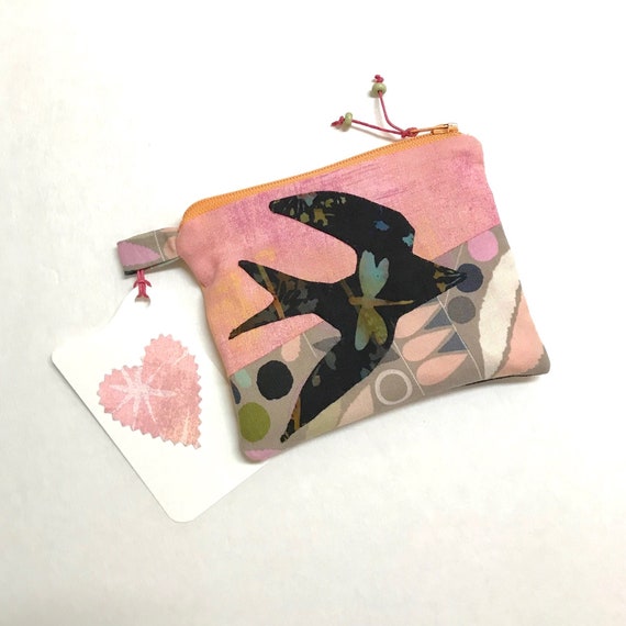 Tiny Swallow Wallet ~ Coin Card Purse ~ Ready to Ship!