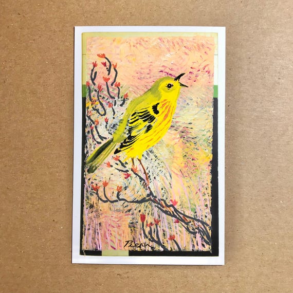 Yellow Warbler ~ Postcard Painting #48