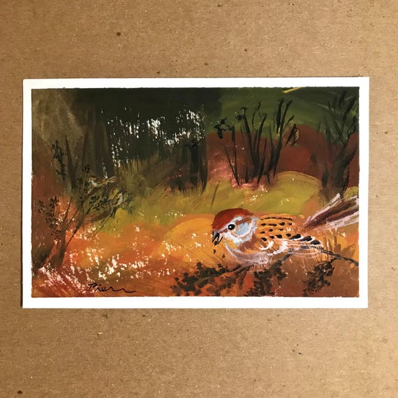 Harvesters ~ Postcard Painting #260