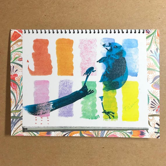 1 "Color Swatches" Bird Card