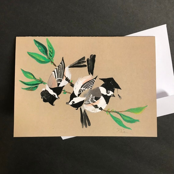 1 Black-capped Chickadees Card ~ Ready to Ship!