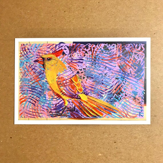 Cardinal ~ Postcard Painting #192