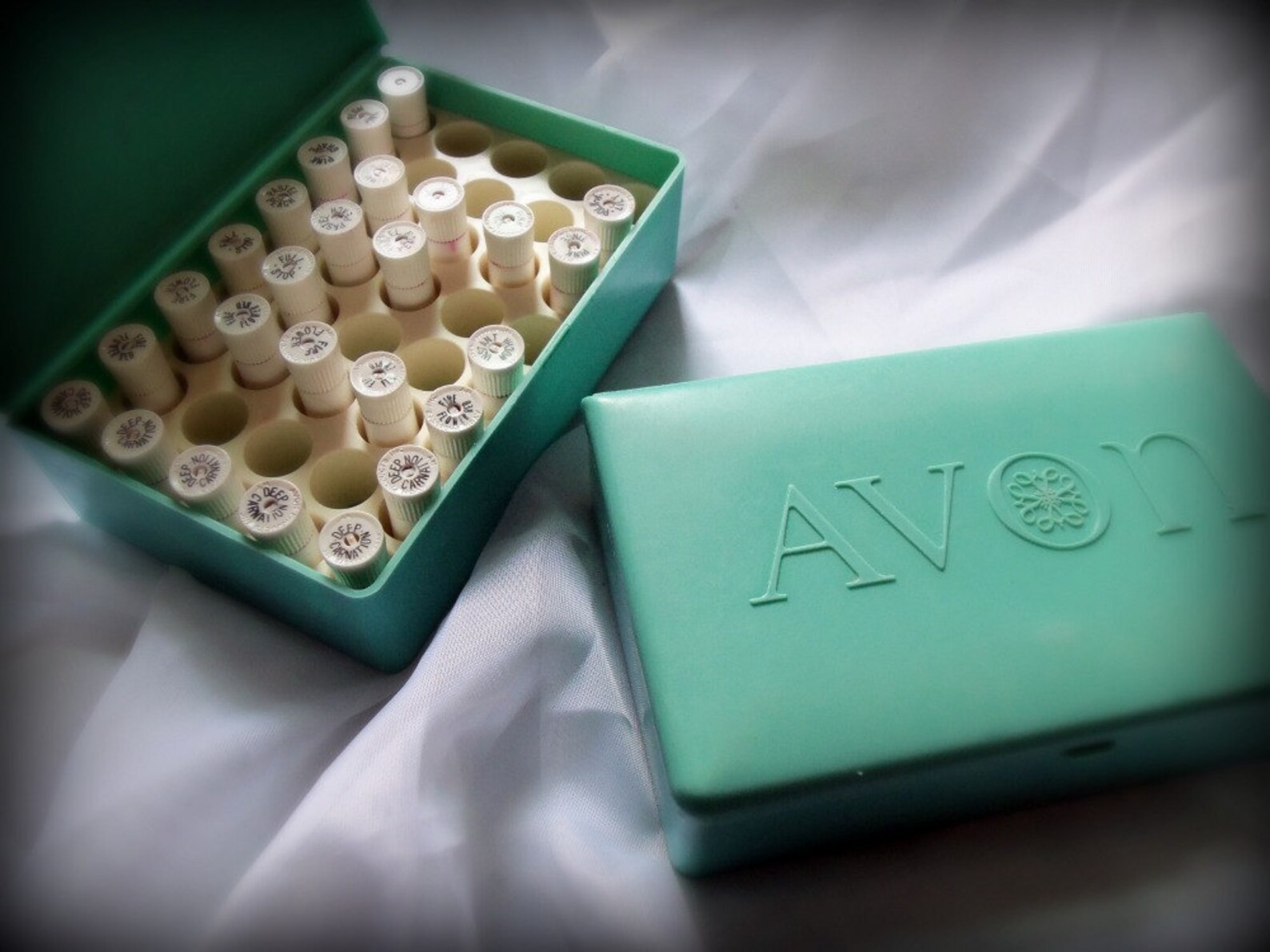 Set of two vintage Avon lipstick sample cases Lipstick Etsy