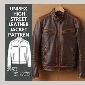 Naaipatroon uniseks High Street leren jack | Jas heren en dames pdf