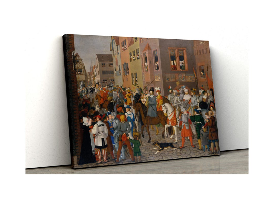 Entry of King Rudolf of Habsburg Into Basel by Franz Pforr Wall Poster ...