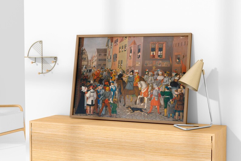 Entry of King Rudolf of Habsburg Into Basel by Franz Pforr Wall Poster ...