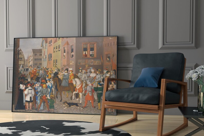Entry of King Rudolf of Habsburg Into Basel by Franz Pforr Wall Poster ...