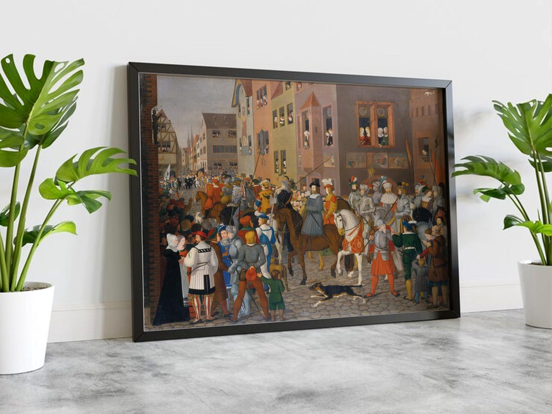 Entry of King Rudolf of Habsburg Into Basel by Franz Pforr Wall Poster ...