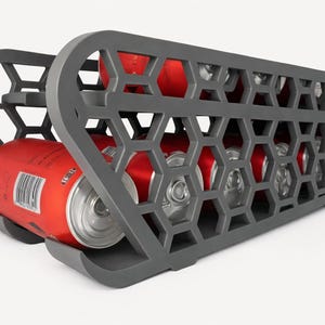 3D Printed Can Organizer – Space-Saving Soda Dispenser