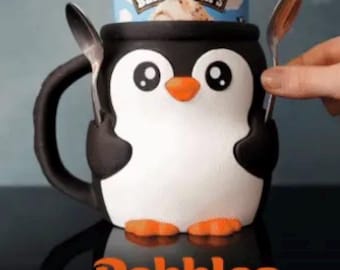 Portavasos de helado con forma de animal: PLA impreso en 3D, apto para pintas de 473 ml