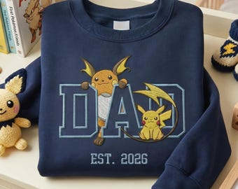 Sudadera personalizada bordada para papá, camiseta de anime para mamá, camiseta vintage de manga de los 90, regalo del Día del Padre, regalo de cumpleaños para él, lindo regalo para papá