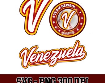 Venezuela Baseball Design | Serie del Caribe Champions (SVG, PNG, AI)