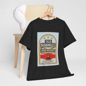 90s BUSHMILLS BLACK BUSH ウイスキー 広告アートTシャツ Bushmills t shirt - Etsy 日本