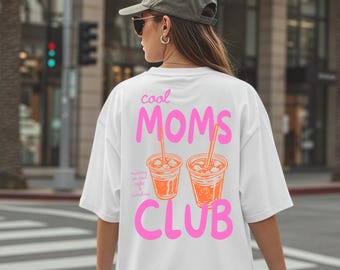 Cool Moms Club Shirt, Iced Coffee and Sunshine T-Shirt, Iced Coffee Shirt, Gift for Mom, Mother's Day Shirt,For Cool Moms,Coffee Lover Gifts
