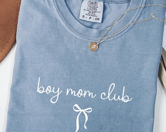 Boy Mama Club Tshirt, Boy Mom Club Shirt, Boy Mama Shirt, Boy Mama Pullover, Mama Pulli, Babyparty Geschenk Shirt, Muttertag, Geschenk Mama