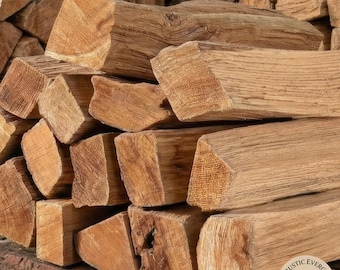 16‑Inch Oak Wood Logs – Kiln Dried Firewood Sticks for Outdoor Cooking, Fireplace Display, Rustic Hearth Decor,and Long‑Lasting Burn Quality