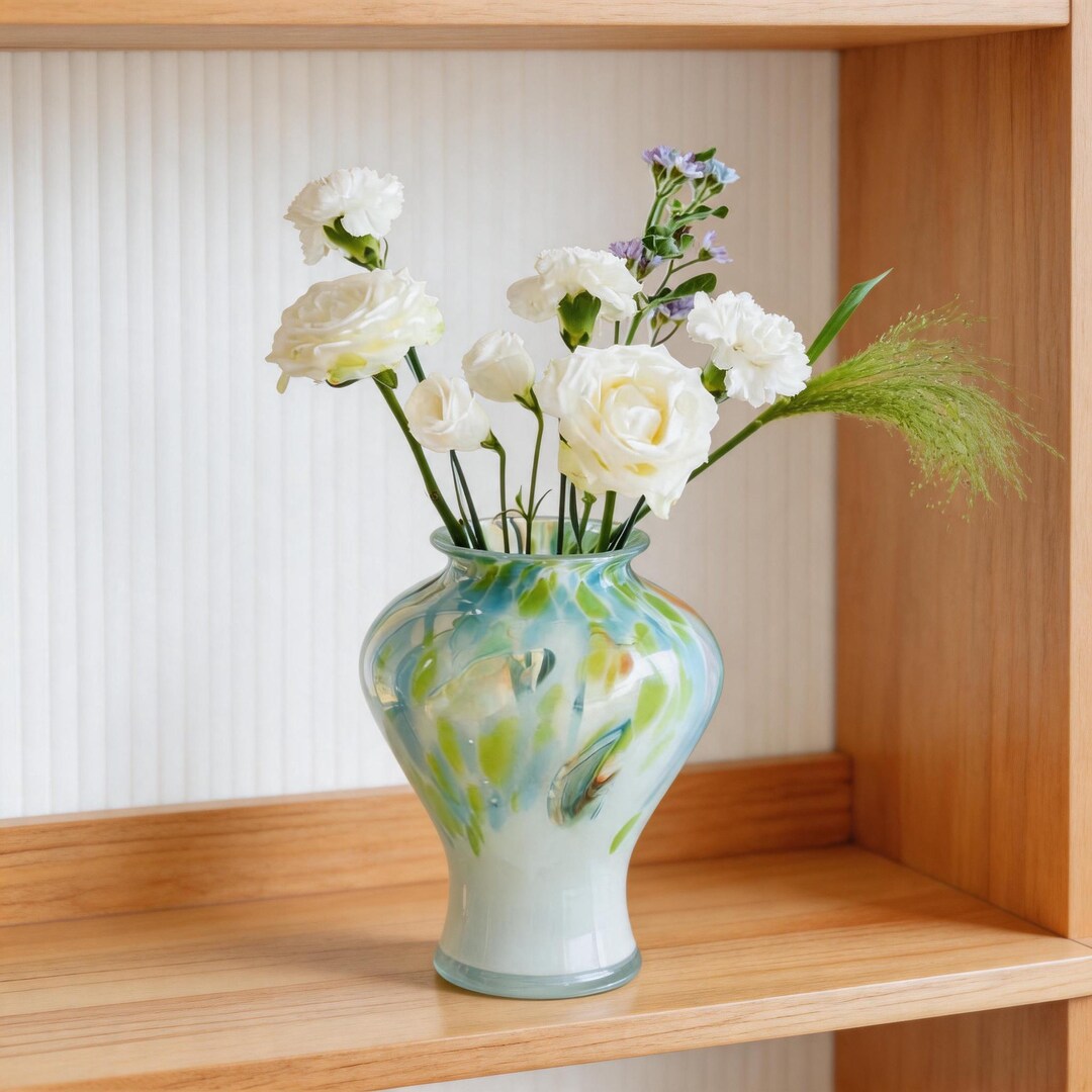 Spring Glass Vase With Ceramic Flowers – Perfect Graduation Gift ...