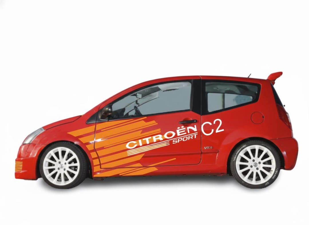 Citroën C2 Sport VTS Sticker Kit – Racing Side Stripes – Vinyl Car ...