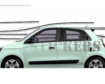 uProtect auto dorpel bescherming voor Renault Twingo 3 (III) I 2014-2024 lakbeschermingsfolie instaplijsten beschermfolie autodeur accessoires sierlijsten transparant glanzend