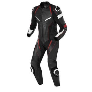 Handmade Cowhide Leather Motorbike Racing Suit with Custom Logos – Men’s Certified Protection Gear