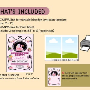 Bride Floatie Pink Ghost Halloween Birthday Invitation, Spooky Boo Day Party (5x7 ...