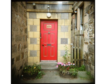 Cairngorms Red Door - Giclée Print from Holga Photograph, Color Film