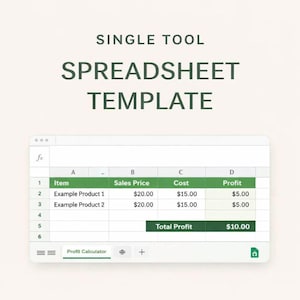 Etsy Pricing Optimizer Spreadsheet | Seller Profit Calculator (Digital Download)