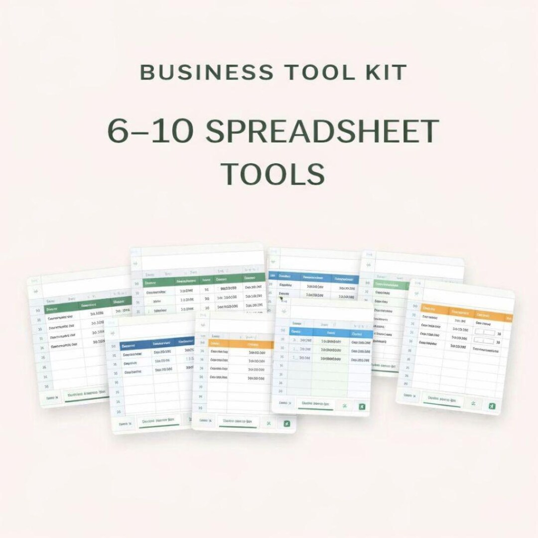 6 Business Spreadsheet Bundle | Side Hustle Finance Toolkit - Etsy