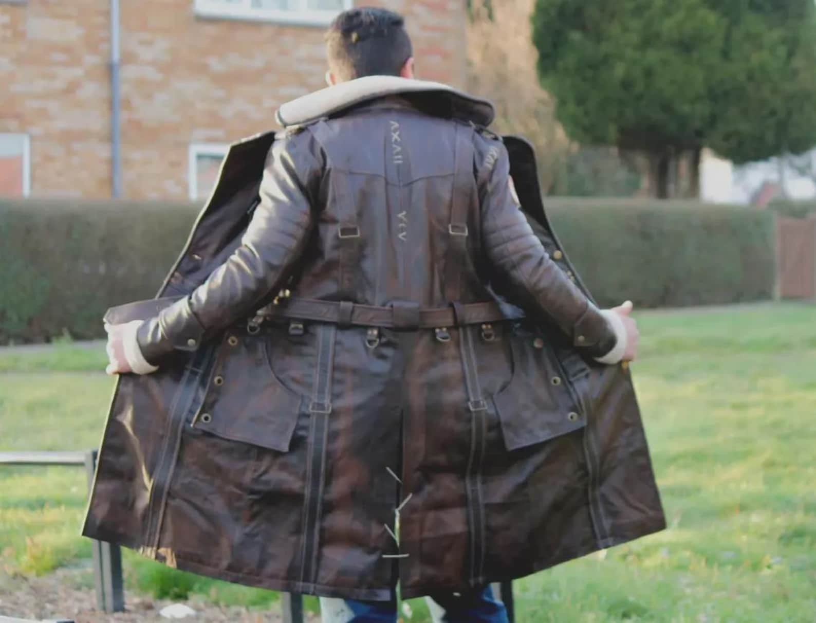 Elder Maxson Fallout Inspired Long Coat | Men's Distressed Brown ...