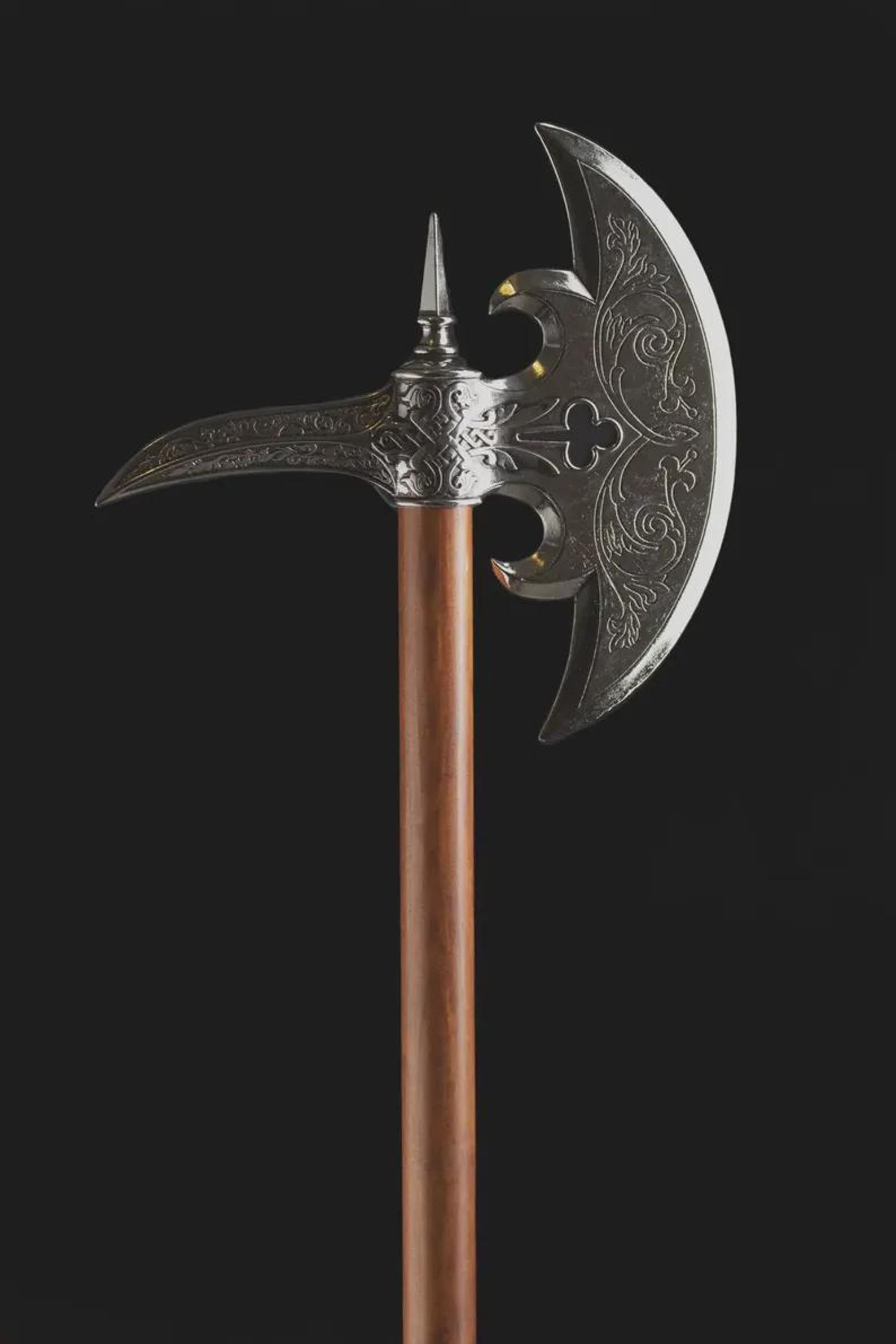 16th Century German Battle Axe | Renaissance Style Decorative Axe With ...