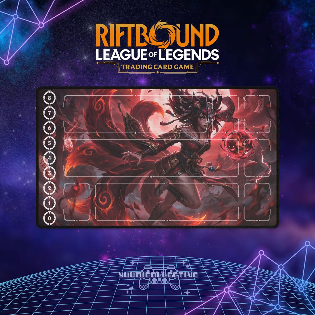 Ahri - Riftbound Playmat - Trading Card Game Playmat - Etsy
