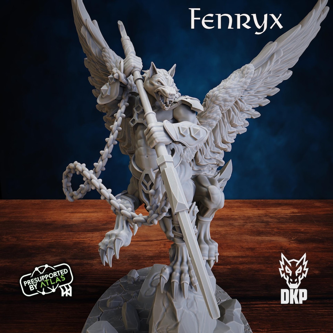 Fenryx Leader- 3D Printed Miniature | NPC | D&D | Pathfinder | 5e ...