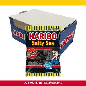 Haribo Salty Sea – 14 Packs × 170 g – Bulk 2.38 kg (5.2 lbs) – Salty Licorice Candy