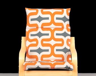 Sale 70 S Orange Ikea Poang Cover Etsy