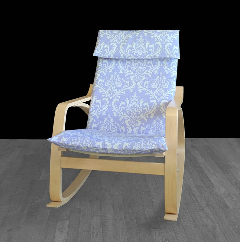 Lavender Damask IKEA PO\u00c4NG Cushion Slipcover