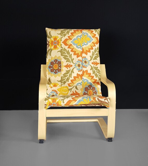 Flowers Ikea Kids Poang Cushion Slipcover Etsy