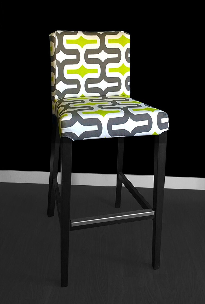 Brown Green Patterned Ikea Henriksdal Bar Stool Chair Cover Home Dcor Home Living Gkjwonosaricom