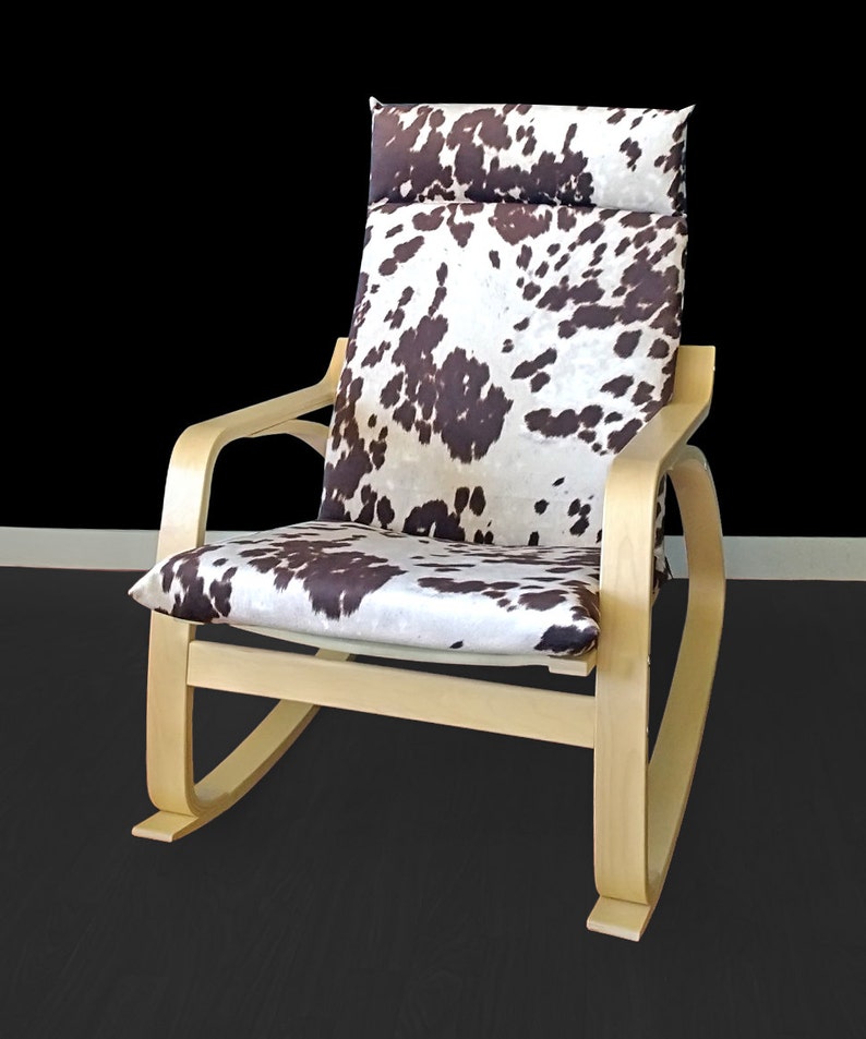 SALE Cow Print IKEA PO\u00c4NG Cushion Slipcover Udder Madness Milk Brown