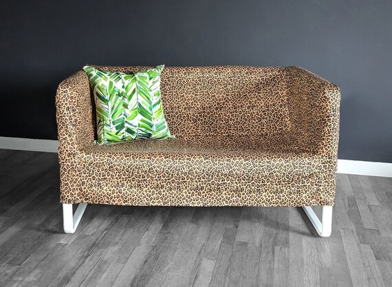 Brown Leopard Animal Print Ikea Knopparp Slip Cover