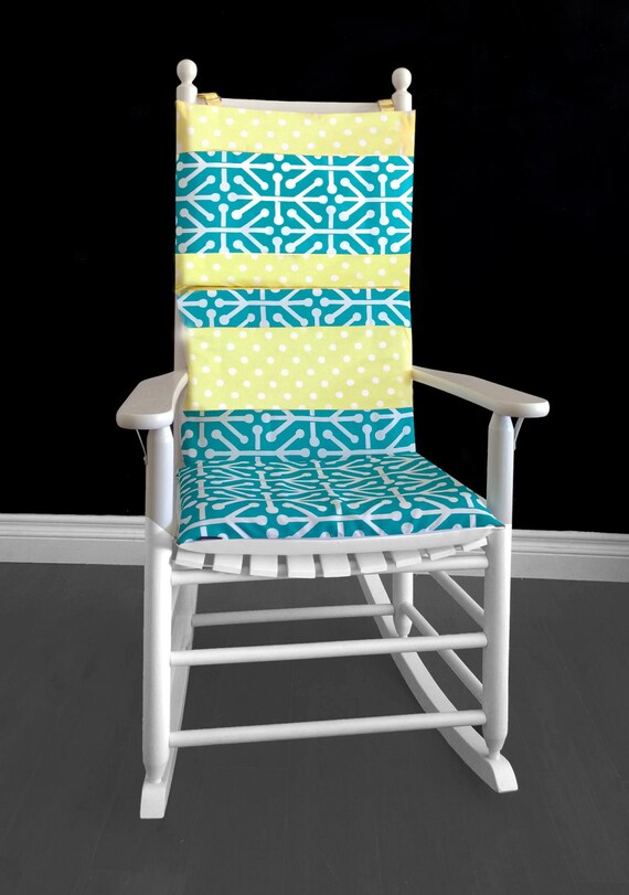 Yellow Polka Dot Rocking Chair Cushion Cover Etsy