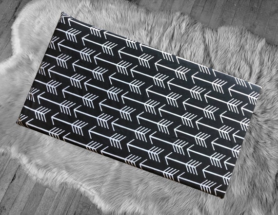Arrow Print Ikea Stuva Bench Pad Slip Cover Black White Etsy