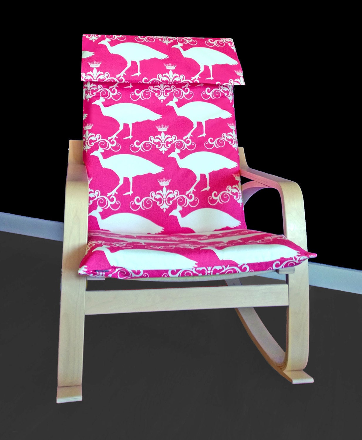 Ikea Bird Print Fabric Background