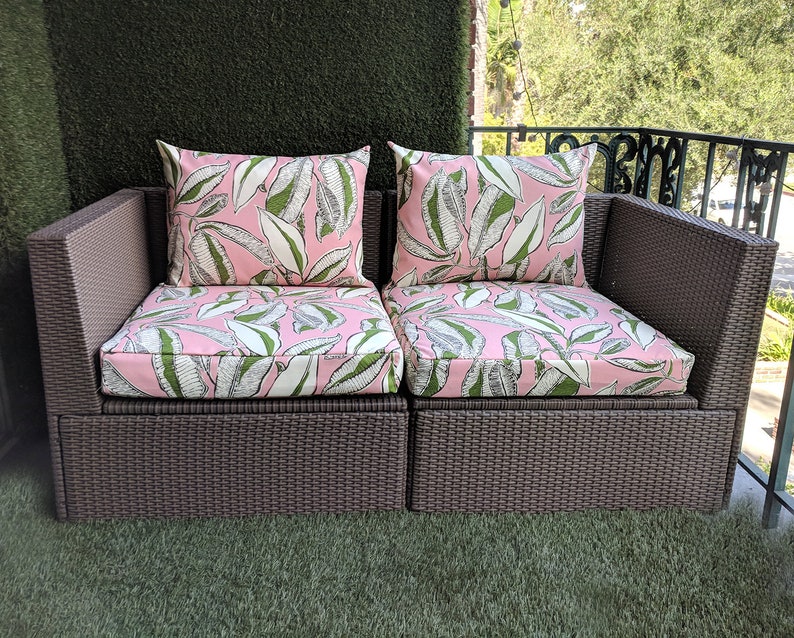 Sale Ikea Outdoor Furniture Covers Pink Jungle Arholma Green Etsy