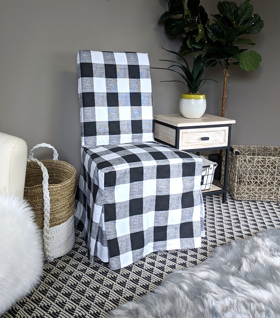 Plaid Buffalo Check Black White Ikea Henriksdal Dining Chair Image 0