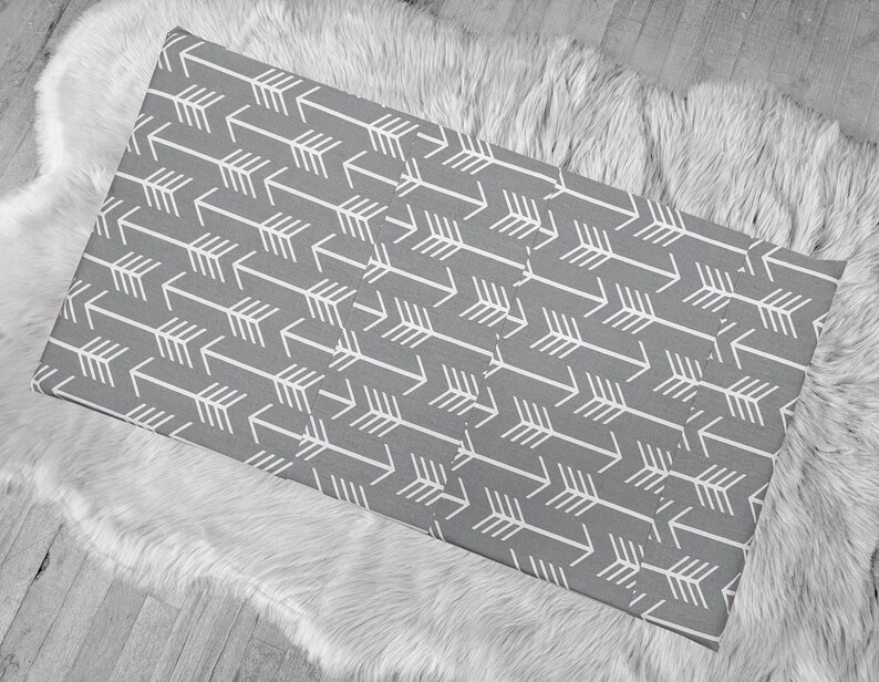 Gray Arrows Ikea Stuva Bench Pad Slip Cover Etsy
