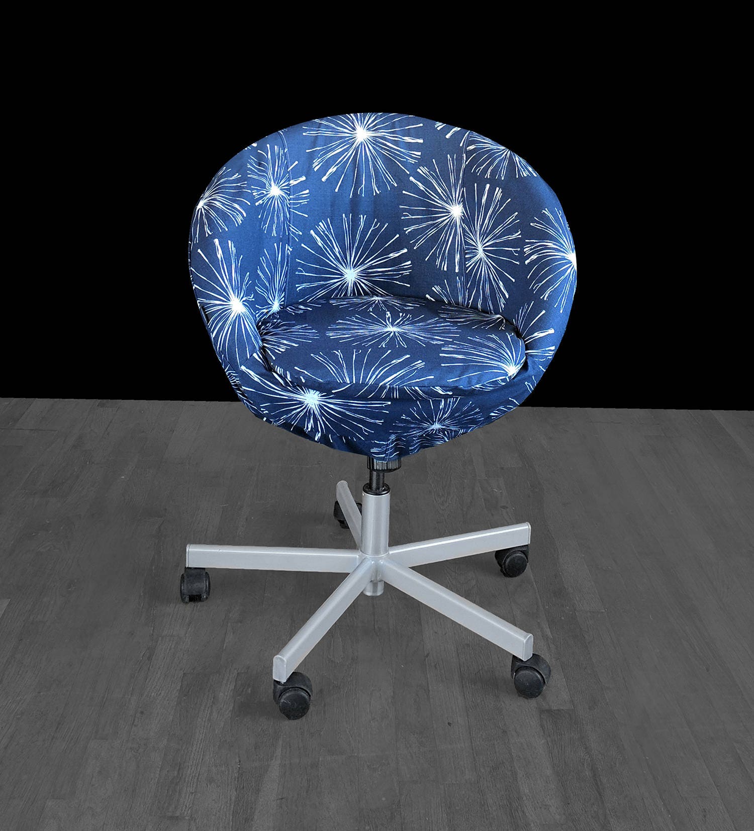 Fireworks Navy Blue IKEA SKRUVSTA Chair Slip Cover Etsy