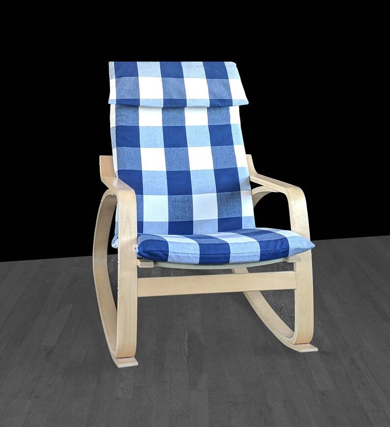 Ikea Poang Sessel Abdeckung Buffalo Uberprufen Navy Blau Etsy