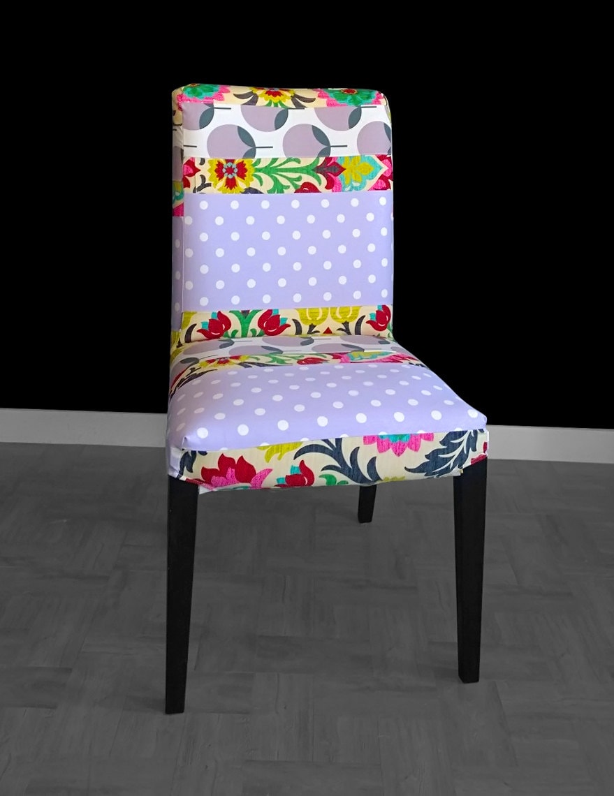Polka Dot Flowers Ikea Henriksdal Dining Chair Cover