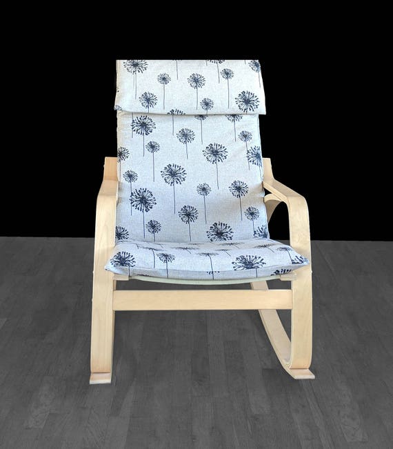 Dandelion Print Ikea Poang Chair Cover Custom Dandelion Poang Etsy